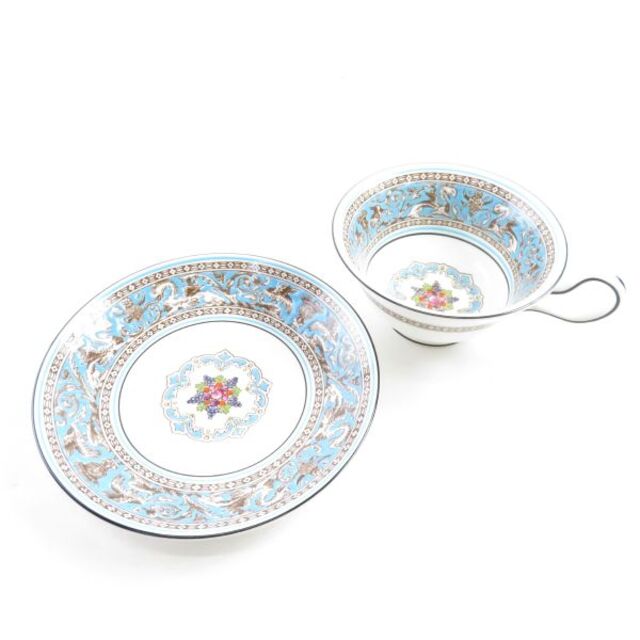 WEDGWOOD - ウェッジウッド フロレンティーンターコイズ カップ WEDGWOOD - ウェッジウッド フロレンティーンターコイズ カップ