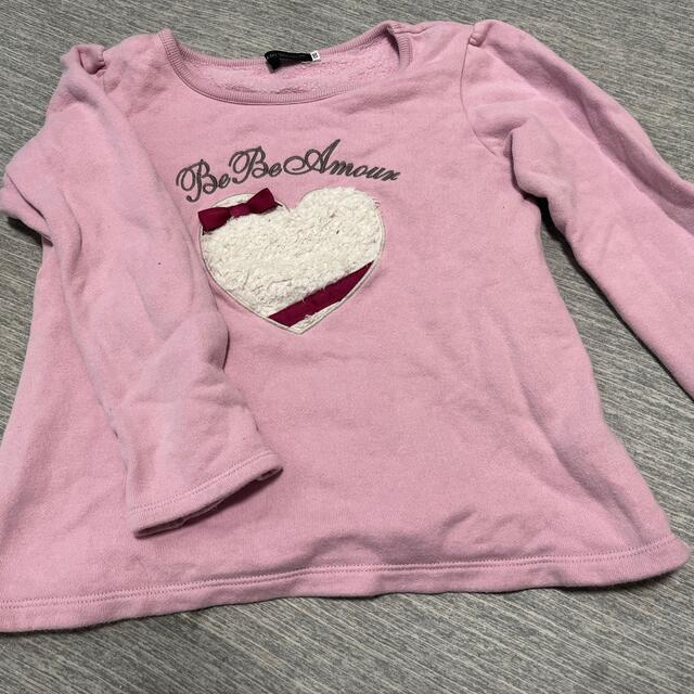 BeBe(ベベ)のBe Beトレーナー キッズ/ベビー/マタニティのキッズ服女の子用(90cm~)(Tシャツ/カットソー)の商品写真