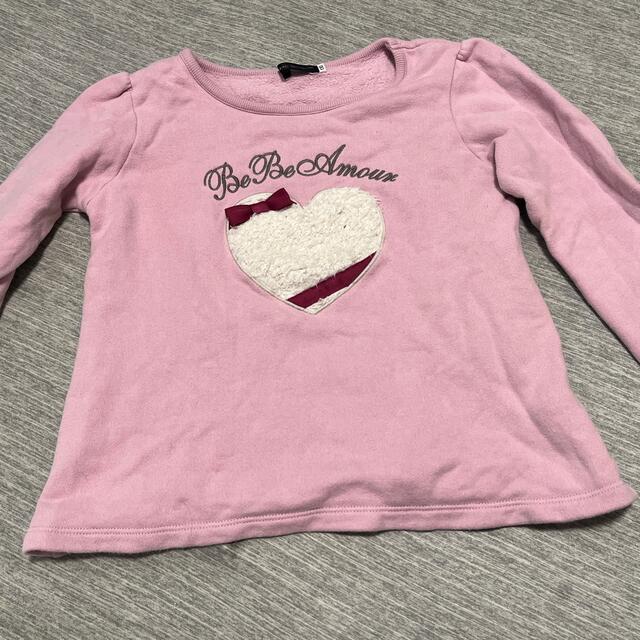 BeBe(ベベ)のBe Beトレーナー キッズ/ベビー/マタニティのキッズ服女の子用(90cm~)(Tシャツ/カットソー)の商品写真