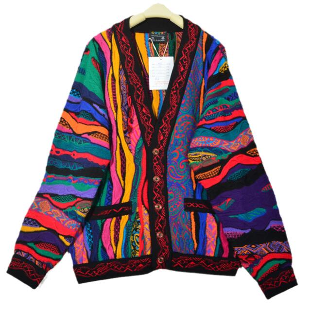 COOGI(クージー)のレア！COOGI クージー　カーディガン　柄ニット　マルチカラー　ヴィンテージ メンズのトップス(カーディガン)の商品写真