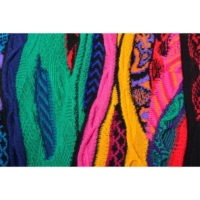 COOGI(クージー)のレア！COOGI クージー　カーディガン　柄ニット　マルチカラー　ヴィンテージ メンズのトップス(カーディガン)の商品写真