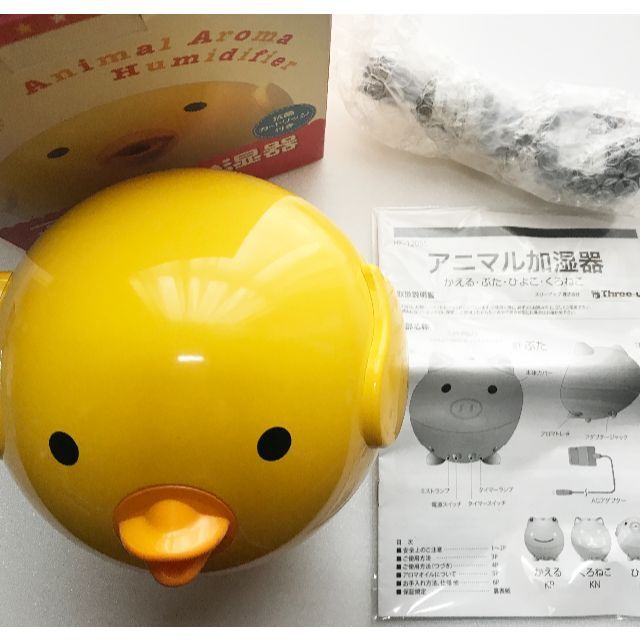 開封・未使用品　アニマル加湿器（ひよこ） インテリア/住まい/日用品の日用品/生活雑貨/旅行(日用品/生活雑貨)の商品写真