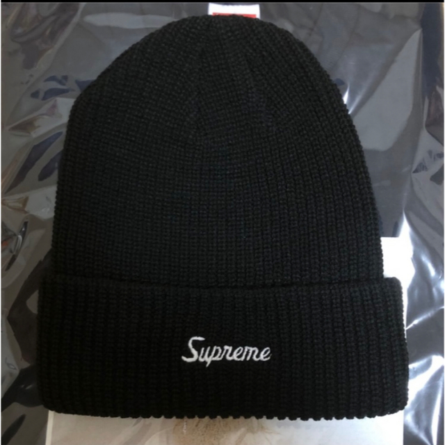 Supreme 21ss Loose  gauge Beanie black