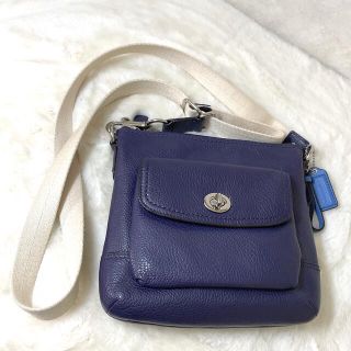 コーチ(COACH)のコーチ COACH ショルダーバッグ サコッシュ ネイビー パープル(ショルダーバッグ)