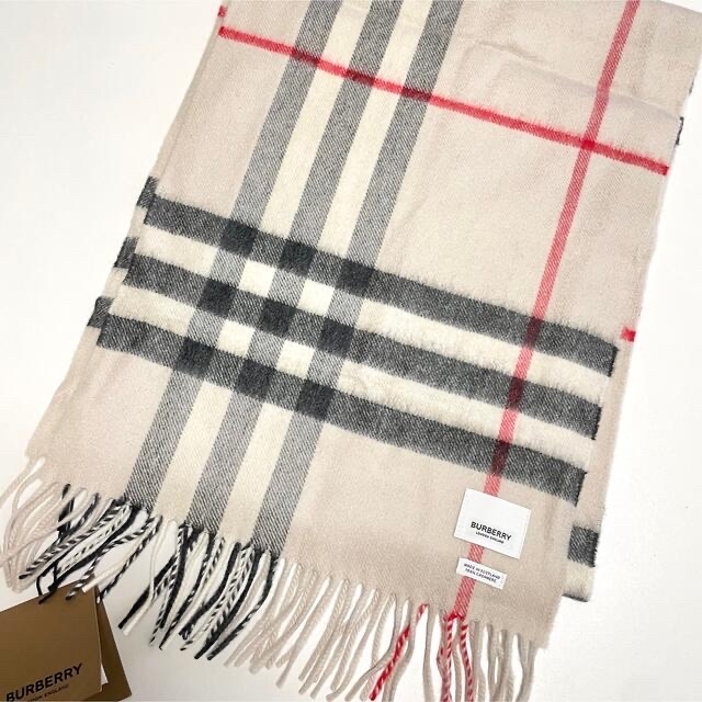 BURBERRY バーバリー マフラー カシミア100％ タグ付き未使用品 有名なブランド