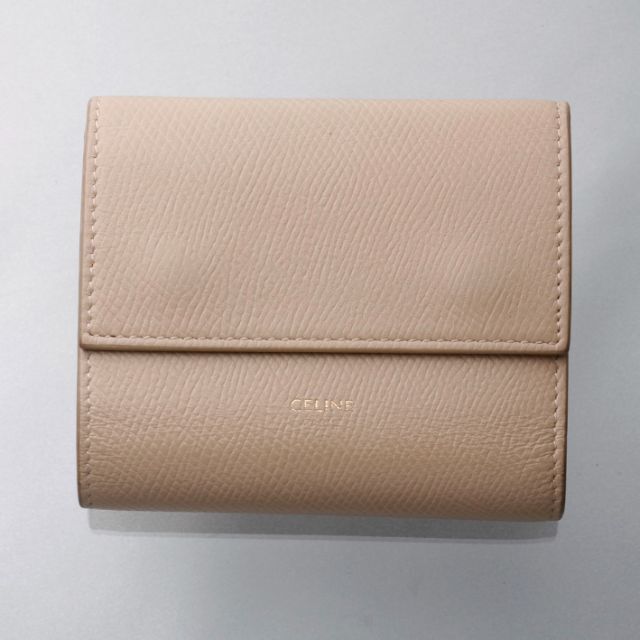 セリーヌ レザー スモールトリフォールド 三つ折り財布