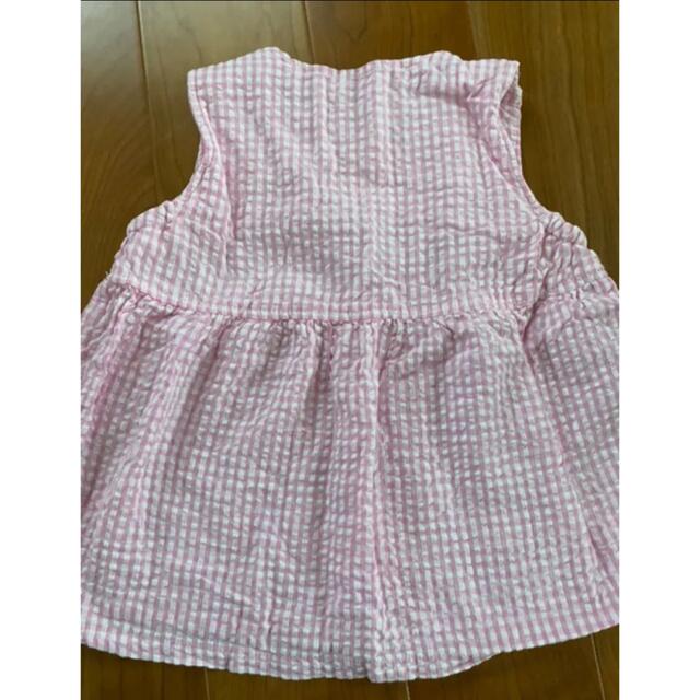 sweet melon  トップス チュニック ピンク　お花　80 キッズ/ベビー/マタニティのベビー服(~85cm)(ワンピース)の商品写真