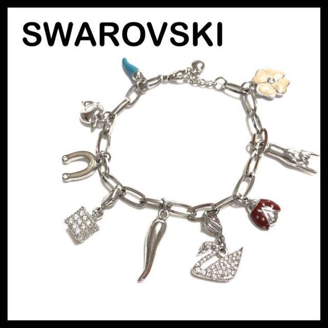 SWAROVSKI 【美品&希少】スワロフスキー ブレスレット チャーム スワン シルバー レアの通販 by アパレル&ブランドShop♡| スワロフスキーならラクマ 美品スワロフスキー★チャーム★レア★天然石