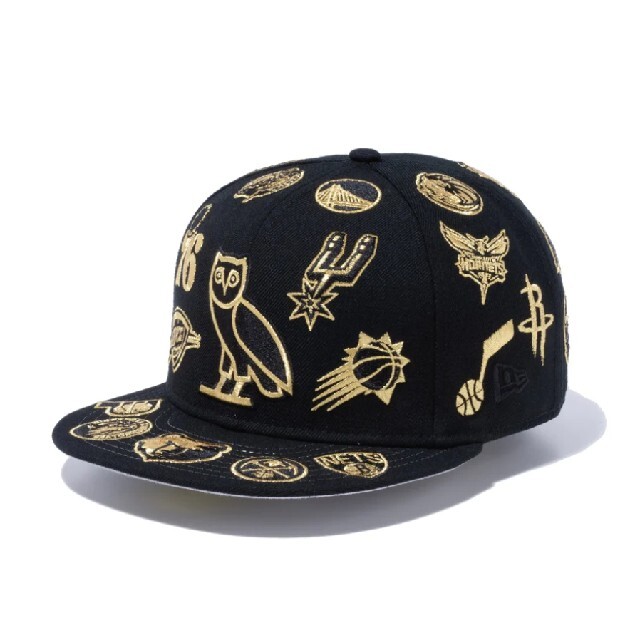 新品未使用 7 1/4 59FIFTY OVO NBA オールオーバー ブラック