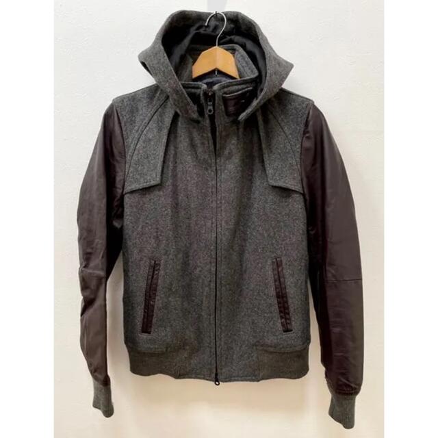 MORGAN HOMME - MORGAN HOMMEモルガンオム ブルゾン フード着脱可 毛混