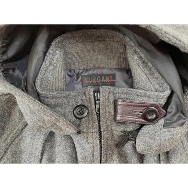 MORGAN HOMME - MORGAN HOMMEモルガンオム ブルゾン フード着脱可 毛混
