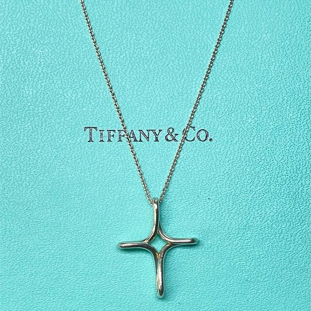 TIFFANY&Co.ティファニー　オープンクロス　ネックレス