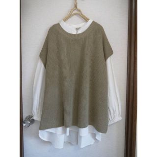 サマンサモスモス(SM2)のゆずピヨ様専用★新品★サマンサモスモス★ｓｍ２★畔編み*前後着*ニットベスト(ベスト/ジレ)