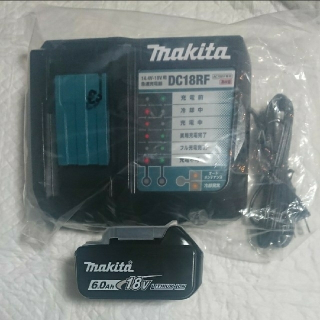 Makita(マキタ)のマキタ急速充電器 DC18RFとリチウムイオンバッテリBL1860B【純正】 その他のその他(その他)の商品写真