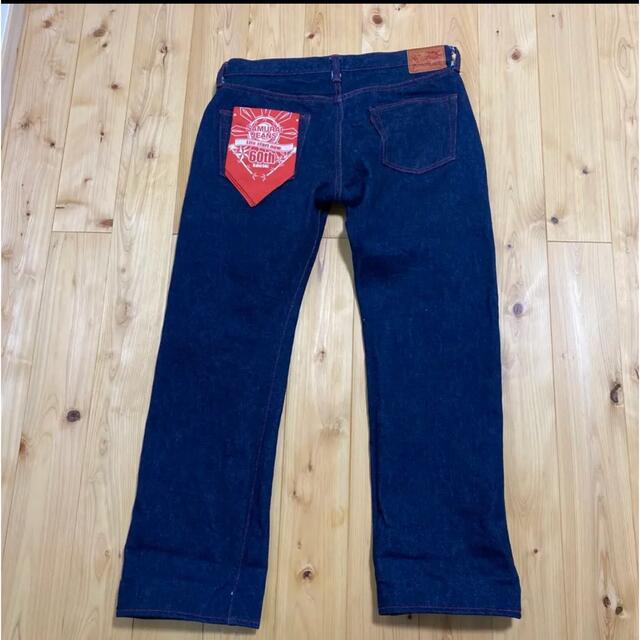 SAMURAI JEANS(サムライジーンズ)のサムライジーンズw38 21ozヘヴィーオンス還暦記念レア赤タブ隠しカモメ メンズのパンツ(デニム/ジーンズ)の商品写真