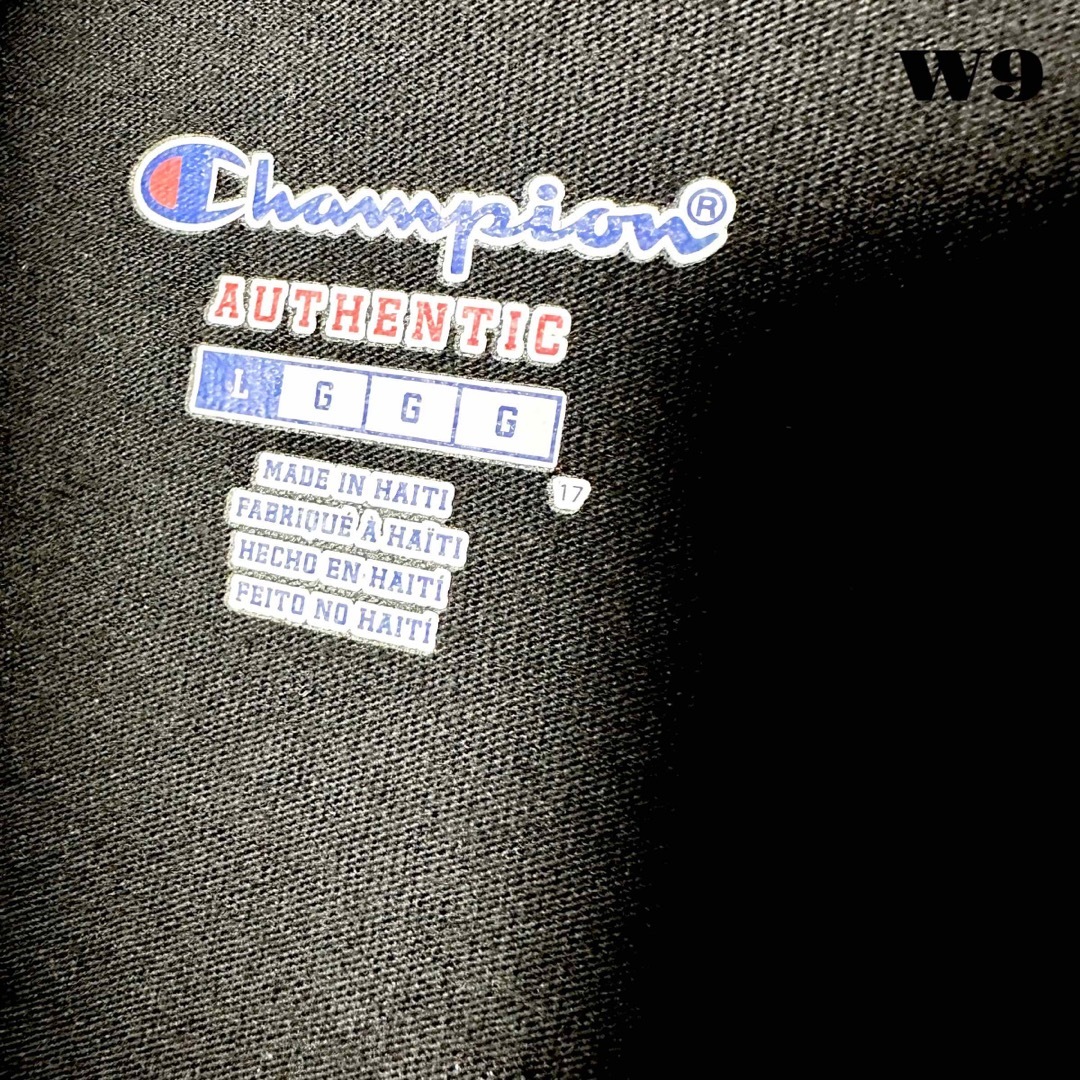 Champion(チャンピオン)の希少品！ CHAMPION 半袖Tシャツ ナインティー 90s ブラック 黒 L メンズのトップス(Tシャツ/カットソー(半袖/袖なし))の商品写真