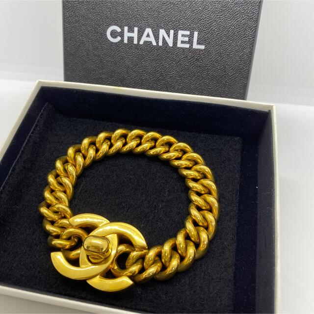 【美品】CHANEL シャネル ターンロック ブレスレット