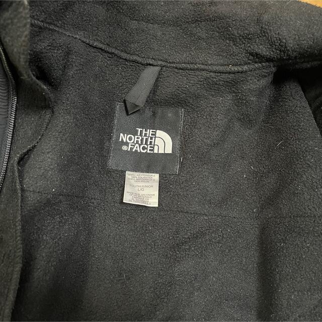 THE NORTH FACE(ザノースフェイス)のNORTH FACE ボア フリース ジャケット ブラック 140〜150 古着 キッズ/ベビー/マタニティのキッズ服男の子用(90cm~)(ジャケット/上着)の商品写真