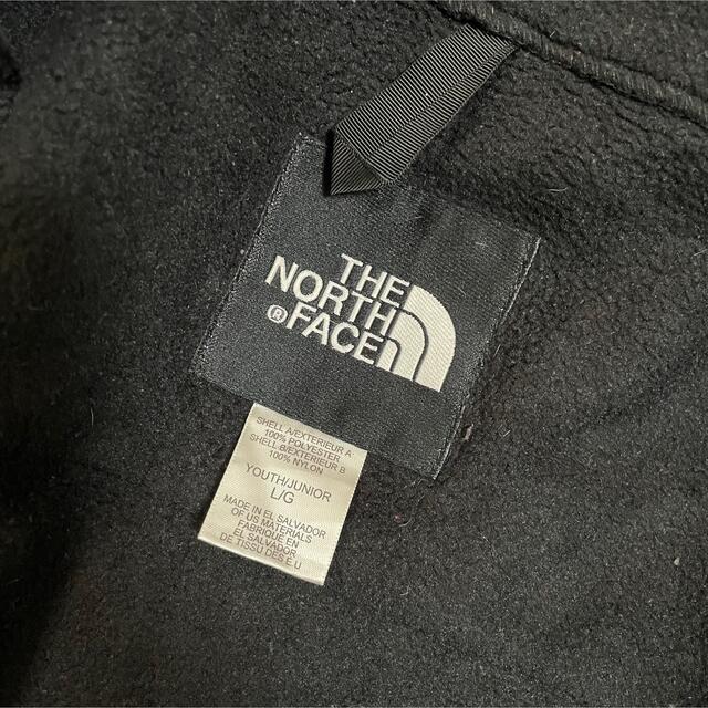 THE NORTH FACE(ザノースフェイス)のNORTH FACE ボア フリース ジャケット ブラック 140〜150 古着 キッズ/ベビー/マタニティのキッズ服男の子用(90cm~)(ジャケット/上着)の商品写真