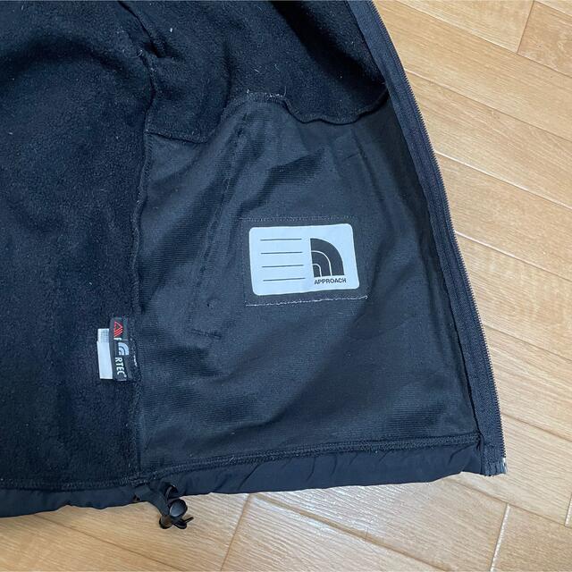 THE NORTH FACE(ザノースフェイス)のNORTH FACE ボア フリース ジャケット ブラック 140〜150 古着 キッズ/ベビー/マタニティのキッズ服男の子用(90cm~)(ジャケット/上着)の商品写真