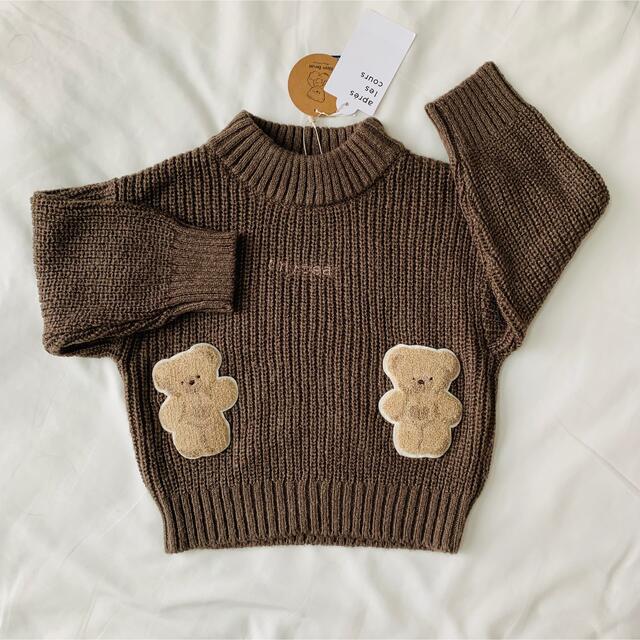 【新品未使用】tiny bear ニット キッズ/ベビー/マタニティのキッズ服女の子用(90cm~)(ニット)の商品写真