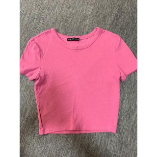 ザラ(ZARA)のミニ丈トップス(Tシャツ(半袖/袖なし))