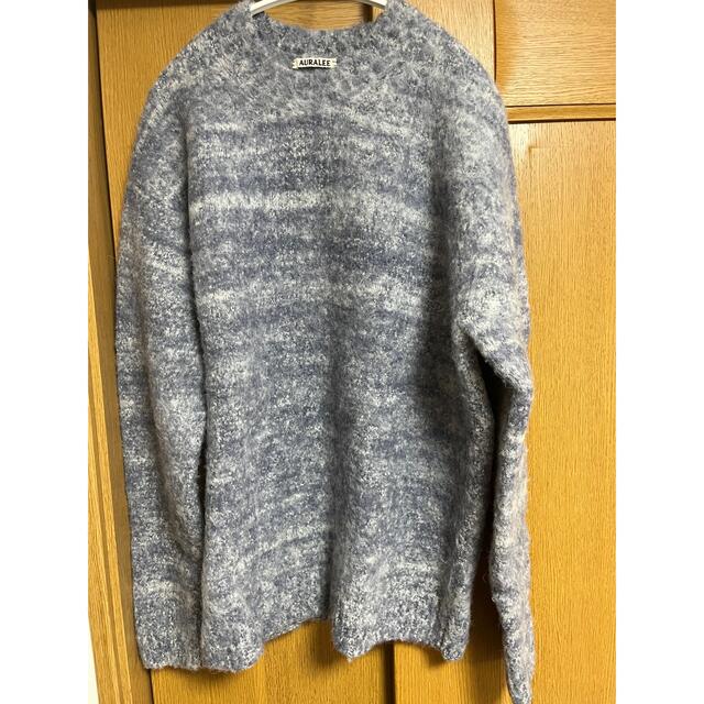 AURALEE(オーラリー)のauralee WOOL ALPACA FELT KNIT KNIT P/O メンズのトップス(ニット/セーター)の商品写真