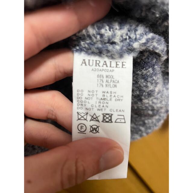 AURALEE(オーラリー)のauralee WOOL ALPACA FELT KNIT KNIT P/O メンズのトップス(ニット/セーター)の商品写真