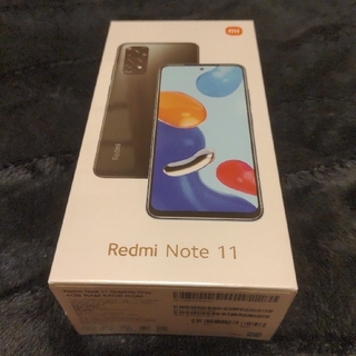 Xiaomi redmi note 11 グラファイトグレー(スマートフォン本体)