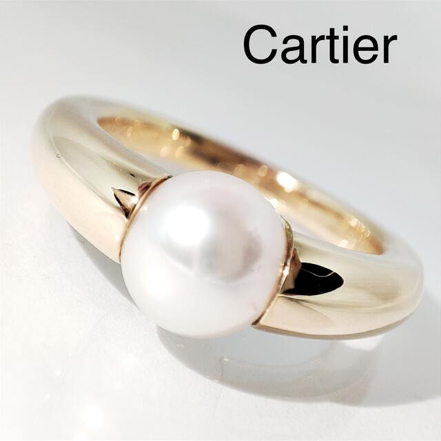 Cartier カルティエ 750 ペルラ パール イエローゴールド リング