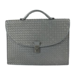 ボッテガヴェネタ(Bottega Veneta)のBOTTEGAVENETA ボッテガヴェネタ イントレチャート  ビジネスバッグ 170238 レザー   グレー系   ブリーフケース 書類鞄 【本物保証】(ビジネスバッグ)