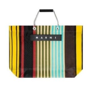 マルニ(Marni)の【専用】MARNI　マルニフラワーカフェ　バッグ　ストライプ(トートバッグ)