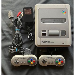 スーパーファミコン(スーパーファミコン)のニンテンドー スーパーファミコン本体+ソフト4本(家庭用ゲーム機本体)