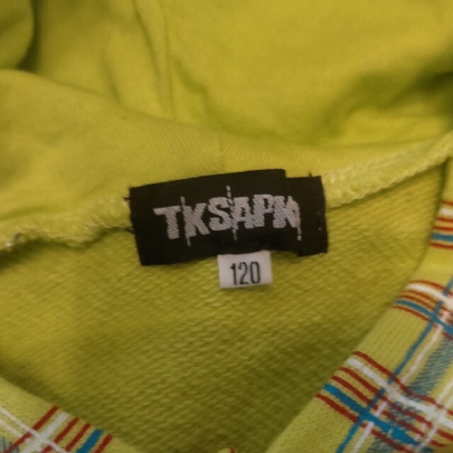 美品 TKSAPKID パーカー フーディー 120 キッズ/ベビー/マタニティのキッズ服男の子用(90cm~)(ジャケット/上着)の商品写真