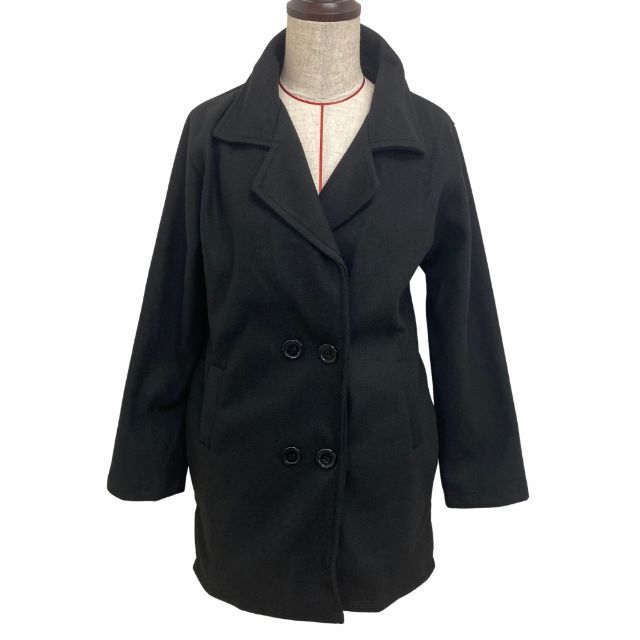 【新品】レディースコート 高級感 シックカラー シンプル  Lサイズ レディースのジャケット/アウター(その他)の商品写真