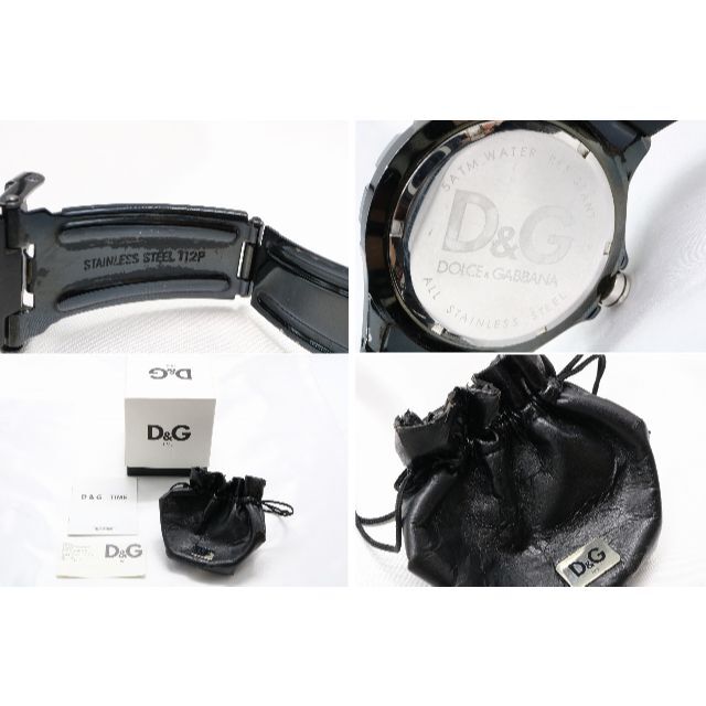 DOLCE&GABBANA(ドルチェアンドガッバーナ)のW13-1 電池交換済 D&G ドルチェ&ガッバーナ 腕時計 ドルガバ 保存箱付 メンズの時計(腕時計(アナログ))の商品写真