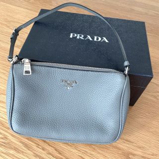 プラダ(PRADA)のPRADA  プラダ　アクセサリー　ポーチ　レザー　1N1620 グレー(その他)