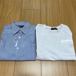 コムサイズム(COMME CA ISM)の120 ストライプシャツ　カットソー  セット(Tシャツ/カットソー)