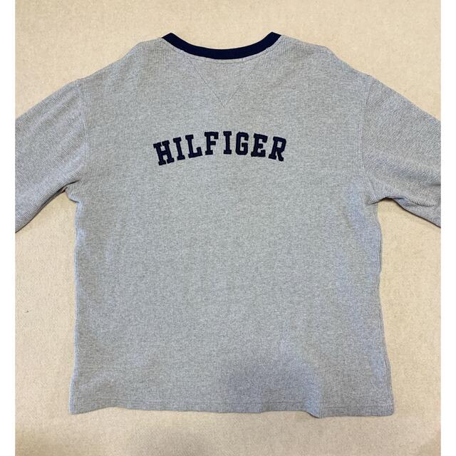 TOMMY HILFIGER(トミーヒルフィガー)のTOMMY HILFIGER ニット セーター L トミー 刺繍ロゴ 古着 メンズのトップス(ニット/セーター)の商品写真