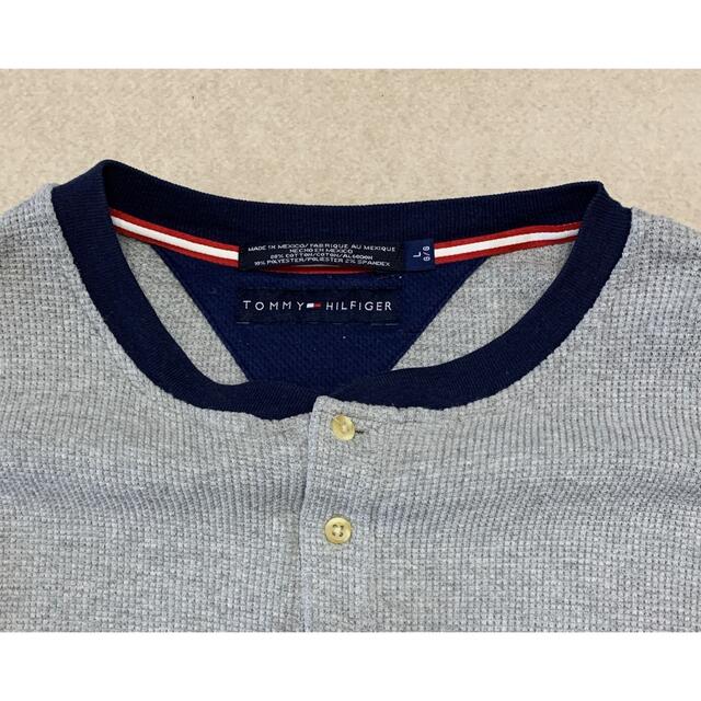 TOMMY HILFIGER(トミーヒルフィガー)のTOMMY HILFIGER ニット セーター L トミー 刺繍ロゴ 古着 メンズのトップス(ニット/セーター)の商品写真