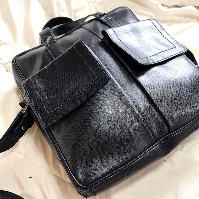 送料無料・名入れ彫刻 美品✨Salvatore Ferragamo 2way ビジネスバッグ