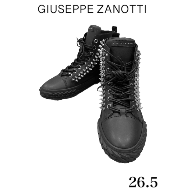 【新品未使用】Giuseppe Zanotti ハイカットスニーカー26.5cm