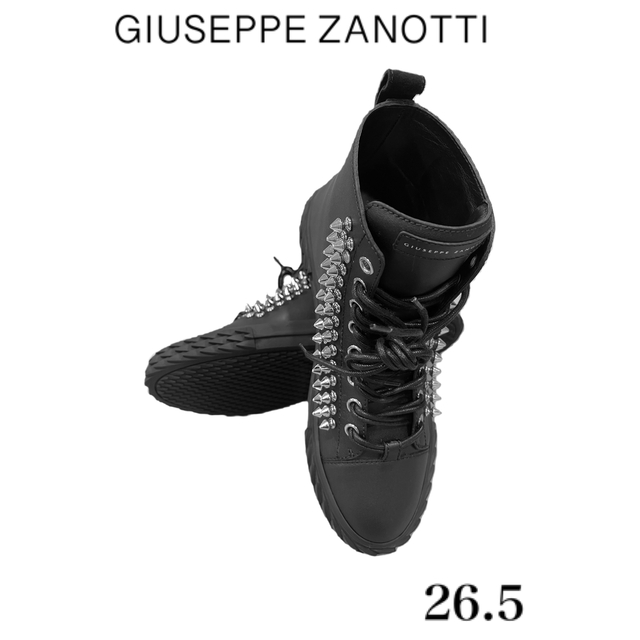 【新品未使用】Giuseppe Zanotti ハイカットスニーカー26.5cm