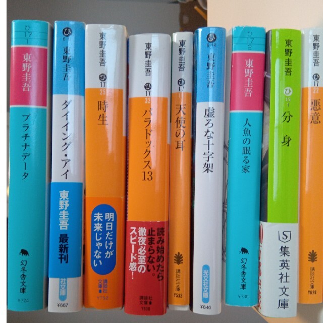 東野圭吾 2冊450円 エンタメ/ホビーの本(文学/小説)の商品写真