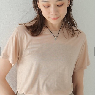 エディットフォールル(EDIT.FOR LULU)のベースレンジ　ピンクベージュ　Sサイズ(Tシャツ(半袖/袖なし))