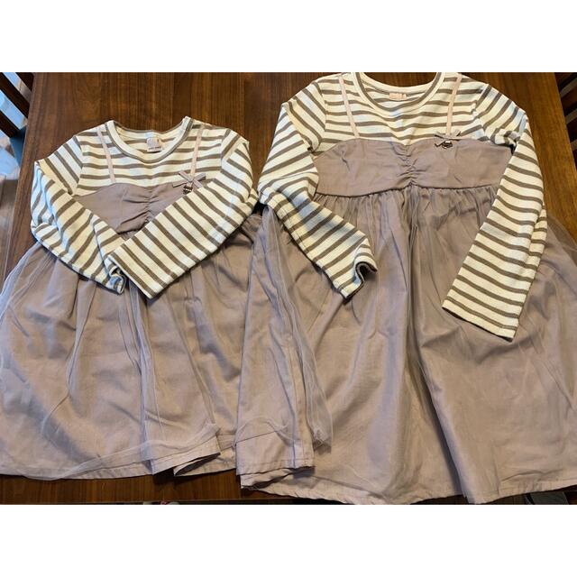 petit main(プティマイン)のプティマイン　110  4セットまとめ売り キッズ/ベビー/マタニティのキッズ服女の子用(90cm~)(ワンピース)の商品写真