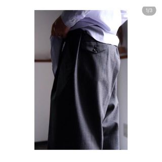 コモリ(COMOLI)のMaatee&sons Military slacks 俺のGun panグレー(スラックス)