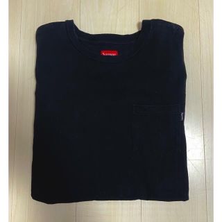 シュプリーム(Supreme)のsupreme ポケT 長袖　ロンT 黒　XL(Tシャツ/カットソー(七分/長袖))