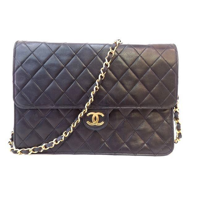 世界の シャネル - CHANEL ショルダーバッグ ラムスキン ハーフ