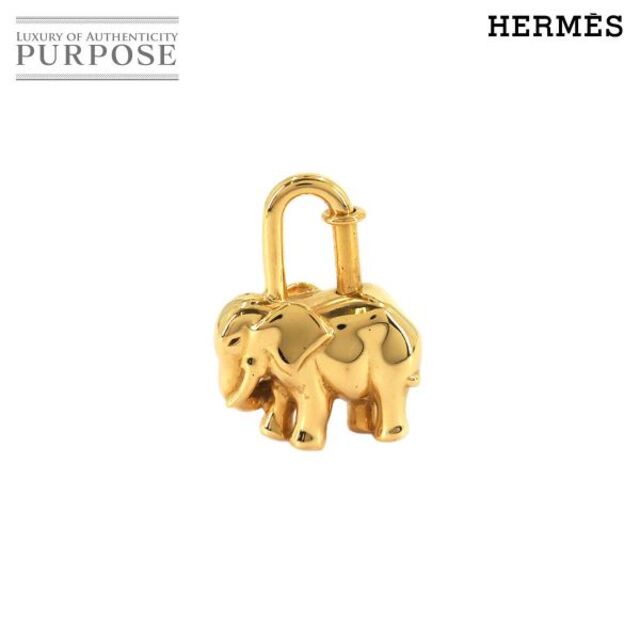 Hermes - エルメス HERMES カデナ チャーム Elephant エレファント 象 ゴールド アクセサリー Cadena Charm